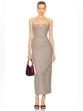 Helsa 
The Tweed Marilyn Dress in Taupe Melange
